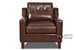 Austin Leather Chair by Savvy in Brown Leather