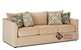 Aventura Queen Sofa Bed by Savvy in Homerun Ivory Sideview