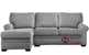 Gaines Low Leg Queen Plus with Chaise Sectional Leather Comfort Sleeper by American Leather