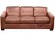 B534 Natuzzi Queen Sleeper Sofa in Rustic Saddle