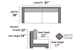 Casey King Sofa Bed by Luonto Diagram