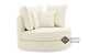 Sutton Swivel Chair by Palliser with Additional Pillow Upgrade (Angled)
