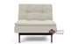 Dublexo Eik Chair Size Sleeper Sofa with Smoked Oak Legs in 527 Mixed Dance Natural