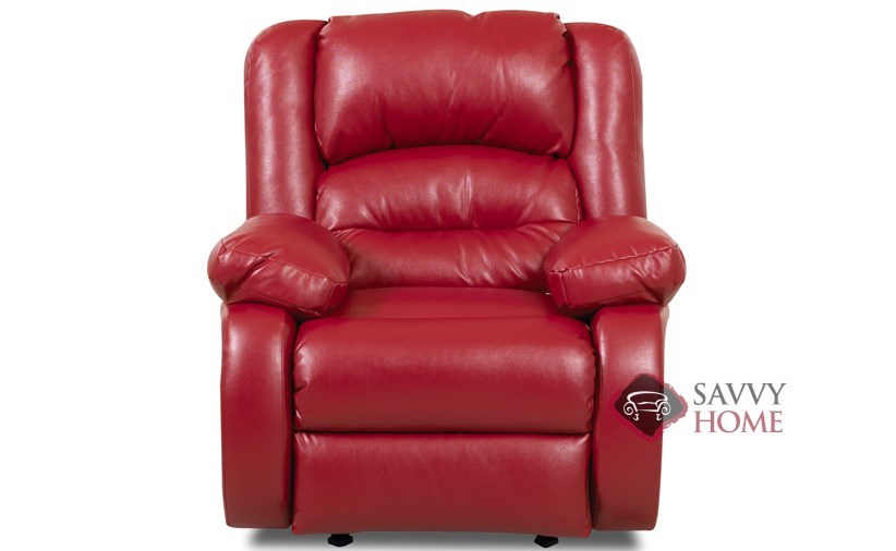 Augusta Leather Reclining Chair By, Rocking Leather Recliner