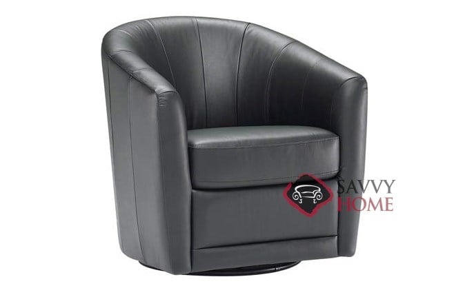 Mazaro B596 Leather Stationary Chair, Natuzzi Editions Leather Chair