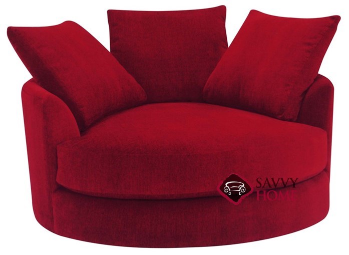 Cuddle Circle Fabric Stationary Chair by Lazar Industries ...