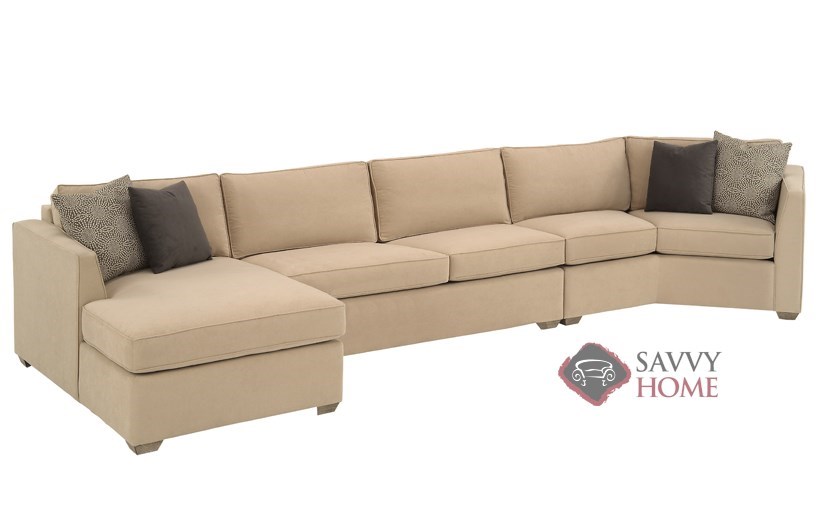 Strata Fabric Sleeper Sofas Chaise Sectional By Lazar Industries