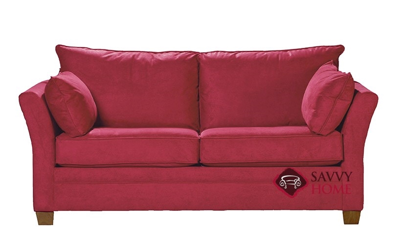 Venice Fabric Stationary Studio Sofa by Savvy is Fully Customizable by