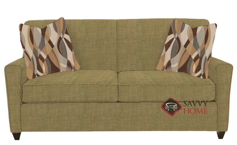 QuickShip St. Louis Fabric Sleeper Sofas Full in Dumdum Linen by Savvy
