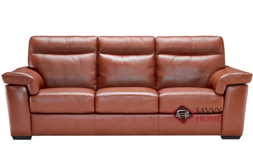 Cervo B757 Leather Stationary Sofa By, Natucci Leather Sofas