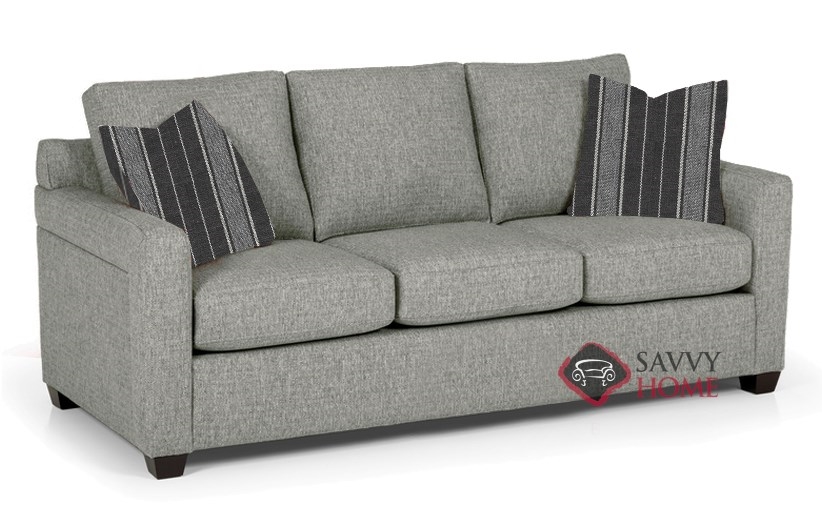 QuickShip 336 Fabric Sleeper Sofas Queen in Bahama Graphite by Stanton