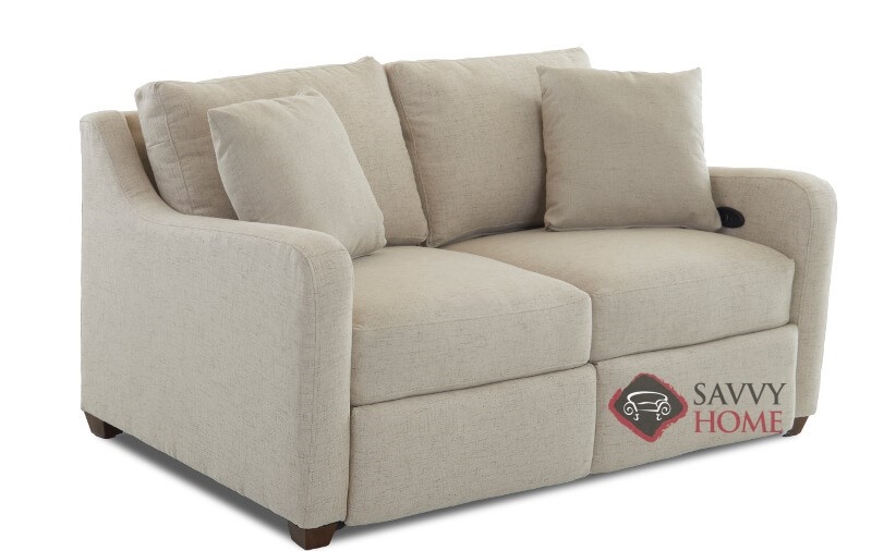 Glendale Fabric Reclining Sofa by Savvy is Fully Customizable by You