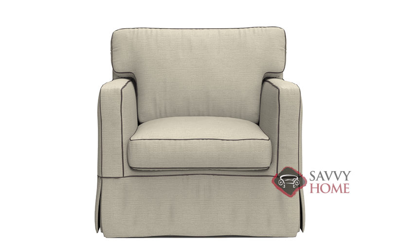 Jersey Fabric Stationary Chair by Savvy is Fully Customizable by You