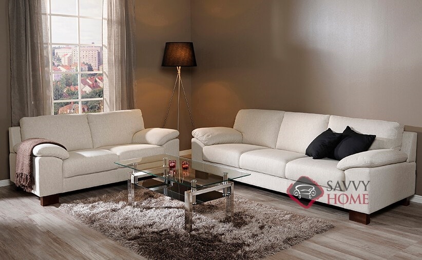 Quick-Ship Poet by Luonto Leather Stationary Sofa in Labrador 24 by ...