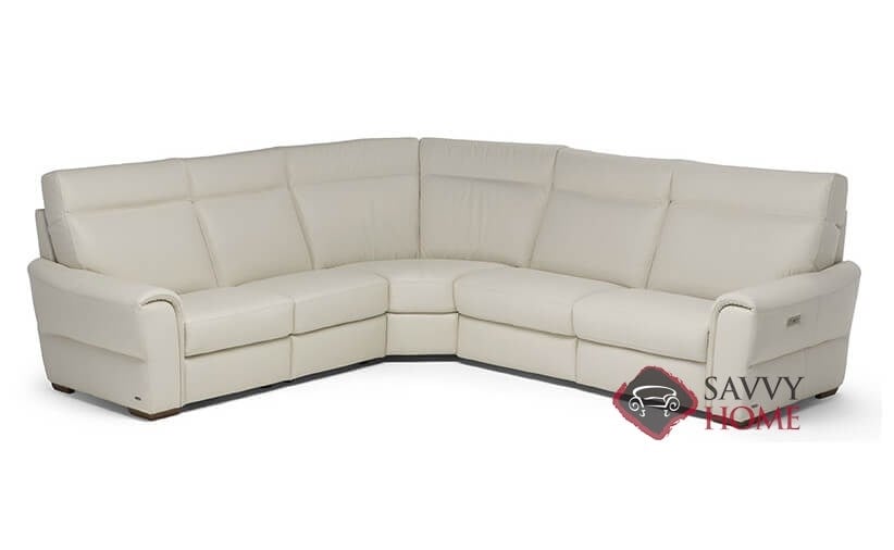 Topino Leather Reclining True Sectional, Natuzzi Editions Leather