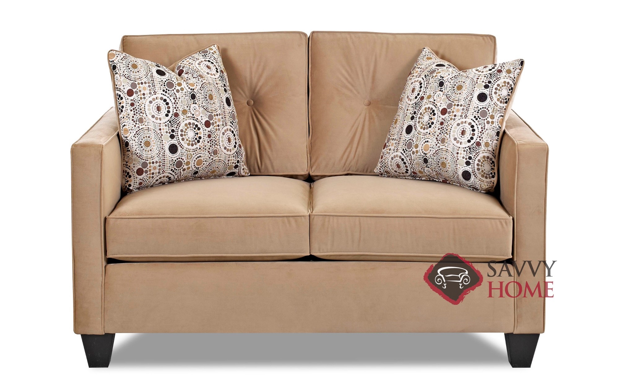 Bristol Fabric Stationary Loveseat by Savvy is Fully Customizable by