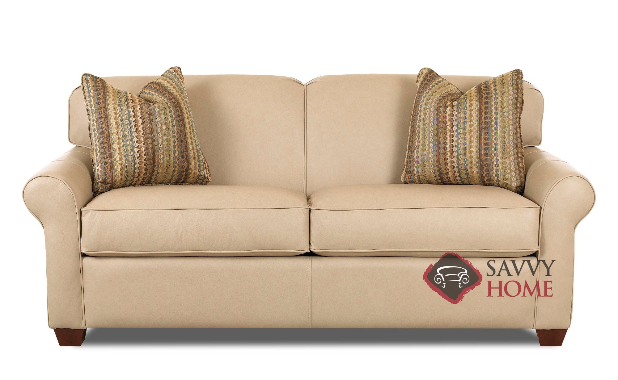 Calgary Leather Sleeper Sofas Full by Savvy is Fully Customizable by