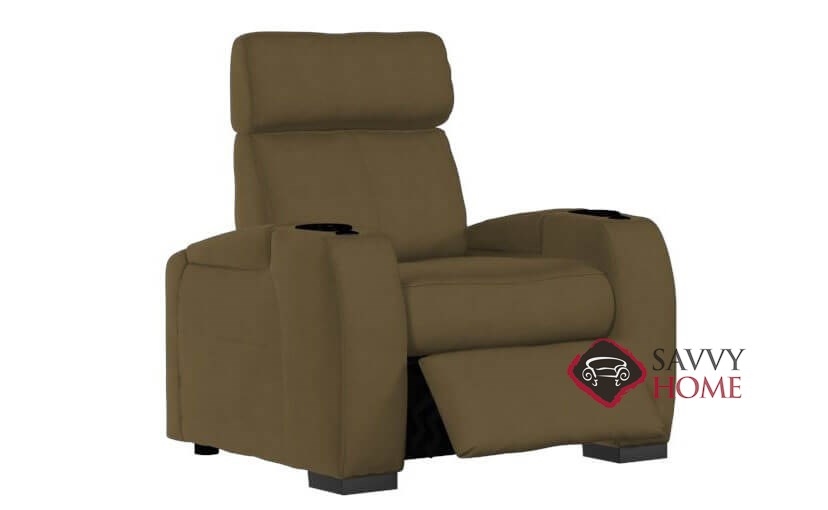 Lemans Top Grain Leather Power Reclining Chair With Consoles By Palliser