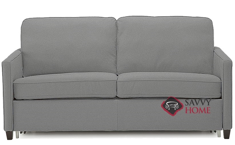 Quick Ship California Cloudz By Palliser Fabric Sleeper Sofas Full In Dax Grey With Fast Shipping Savvyhome