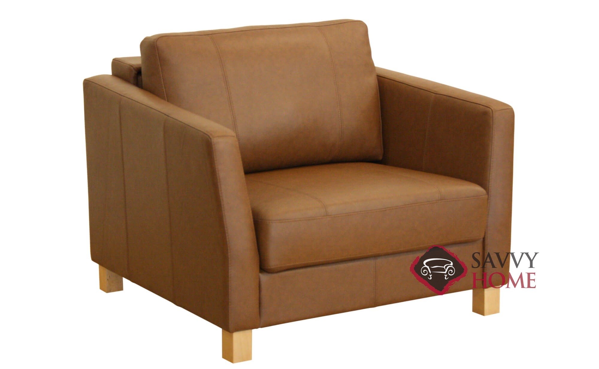 Luonto Leather Sleeper Sofas Chair, Leather Chair Sleeper