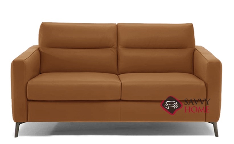 leather sleeper sofa klaussner camel 5900