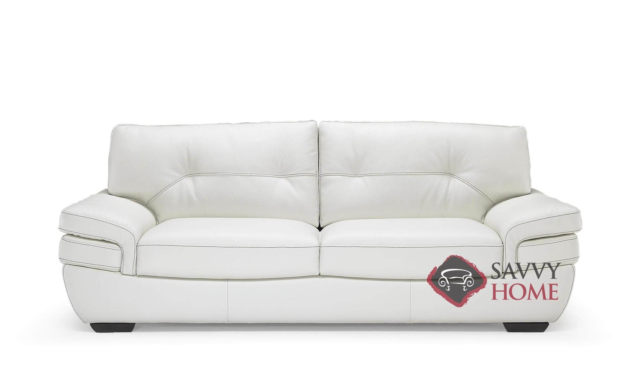 Biagio B806 Leather Stationary Sofa, Natucci Leather Furniture